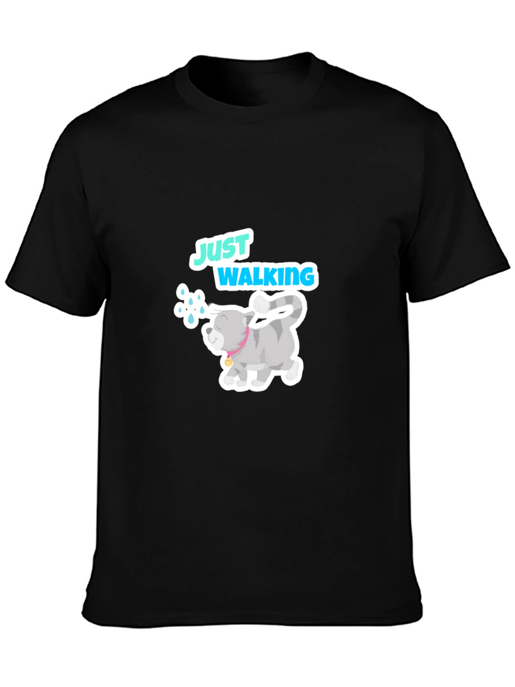 Just Walking Cat Graphic Tee