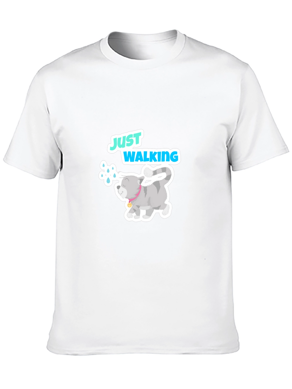 Just Walking Cat Graphic Tee