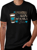 I Pretend Coffee Helps Funny Graphic Tee