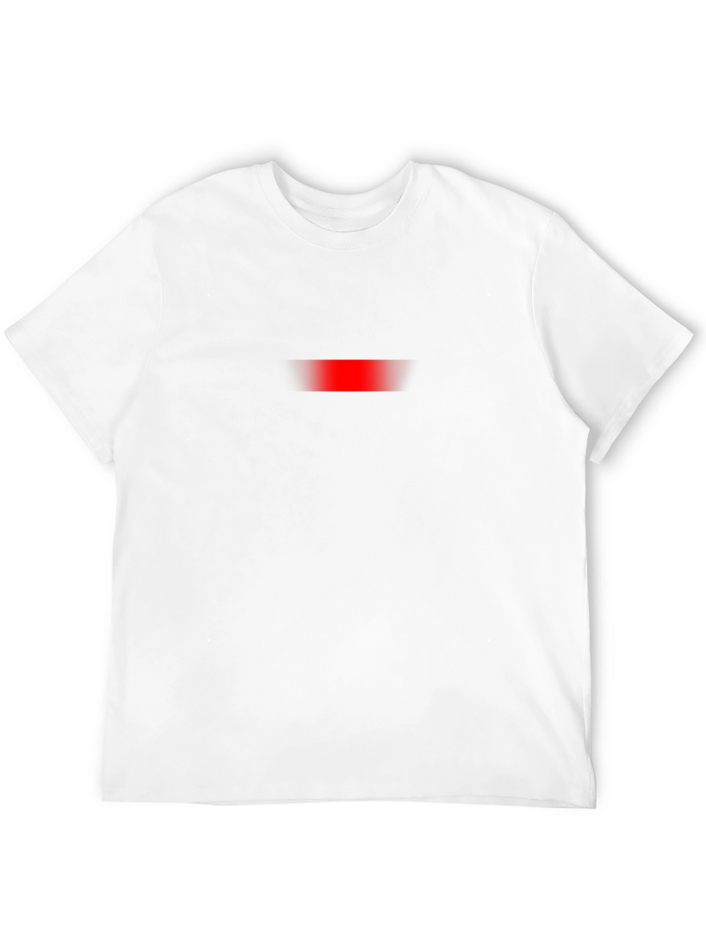 Mens Black T-Shirt with Subtle Red Accent