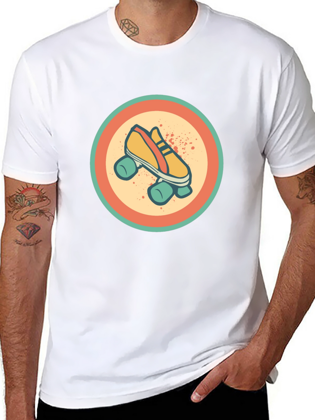 Retro Roller Skate Graphic Tee