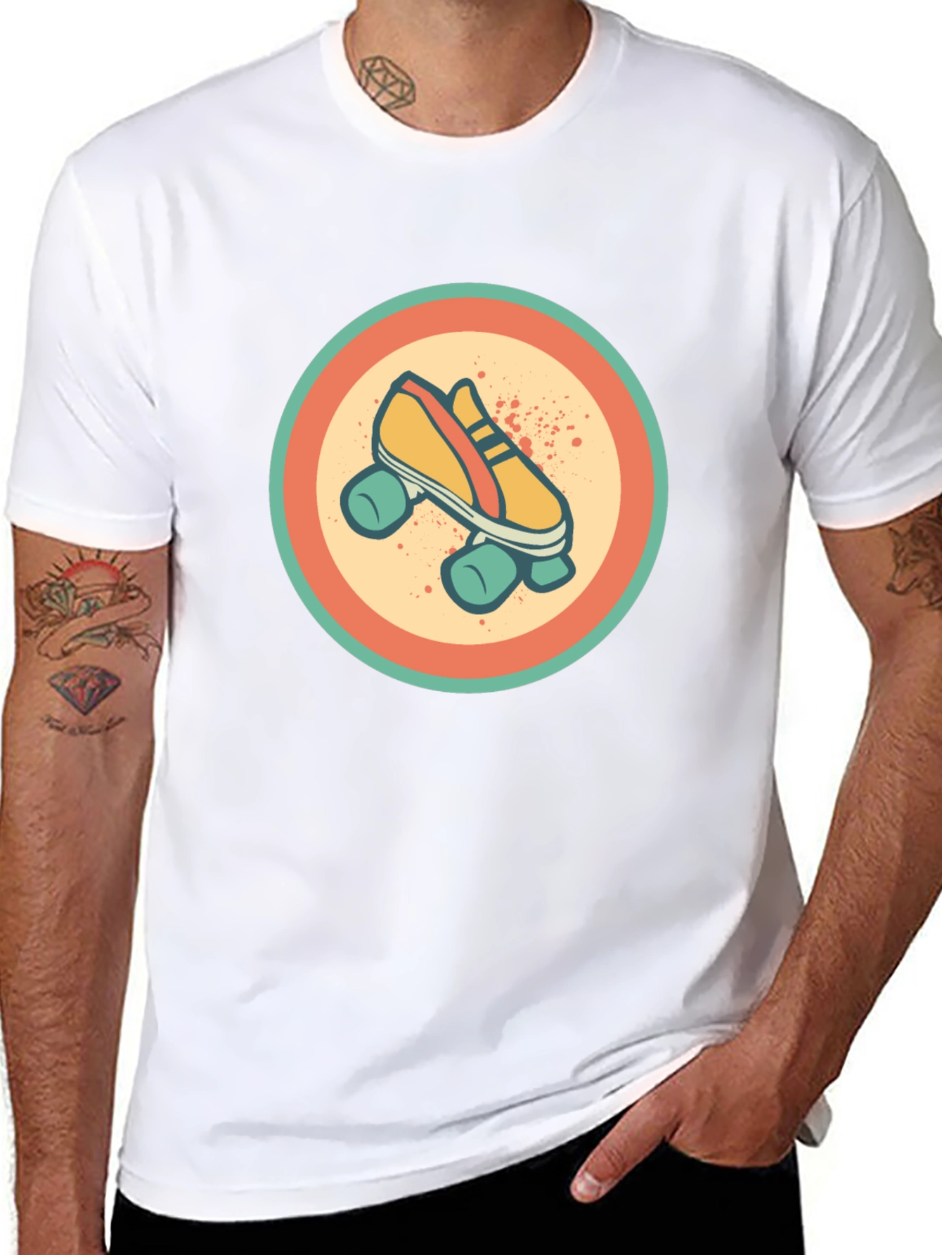 Retro Roller Skate Graphic Tee