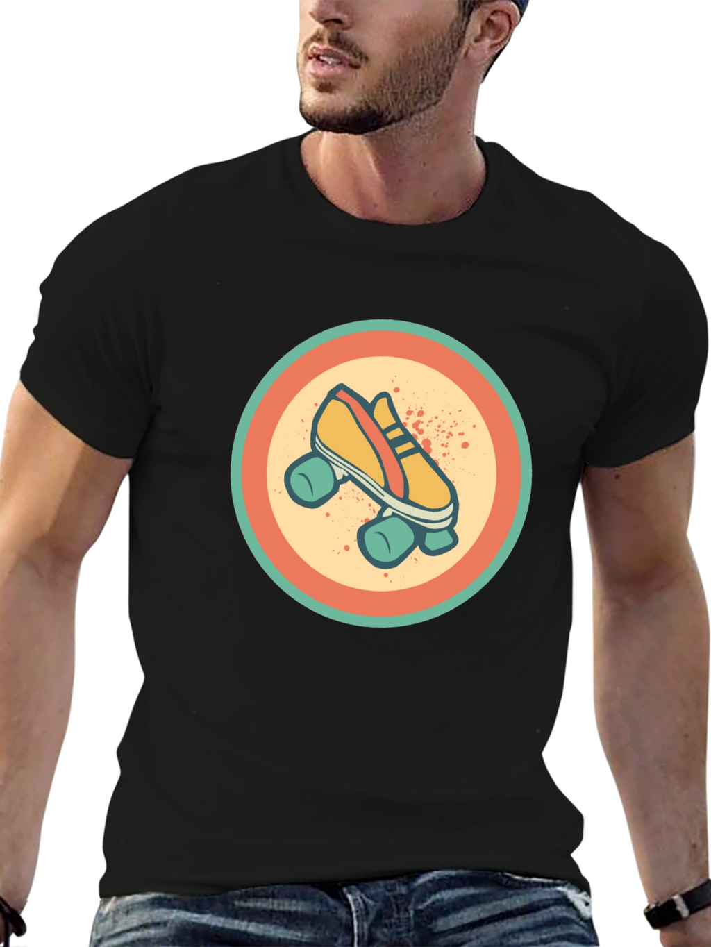 Retro Roller Skate Graphic Tee
