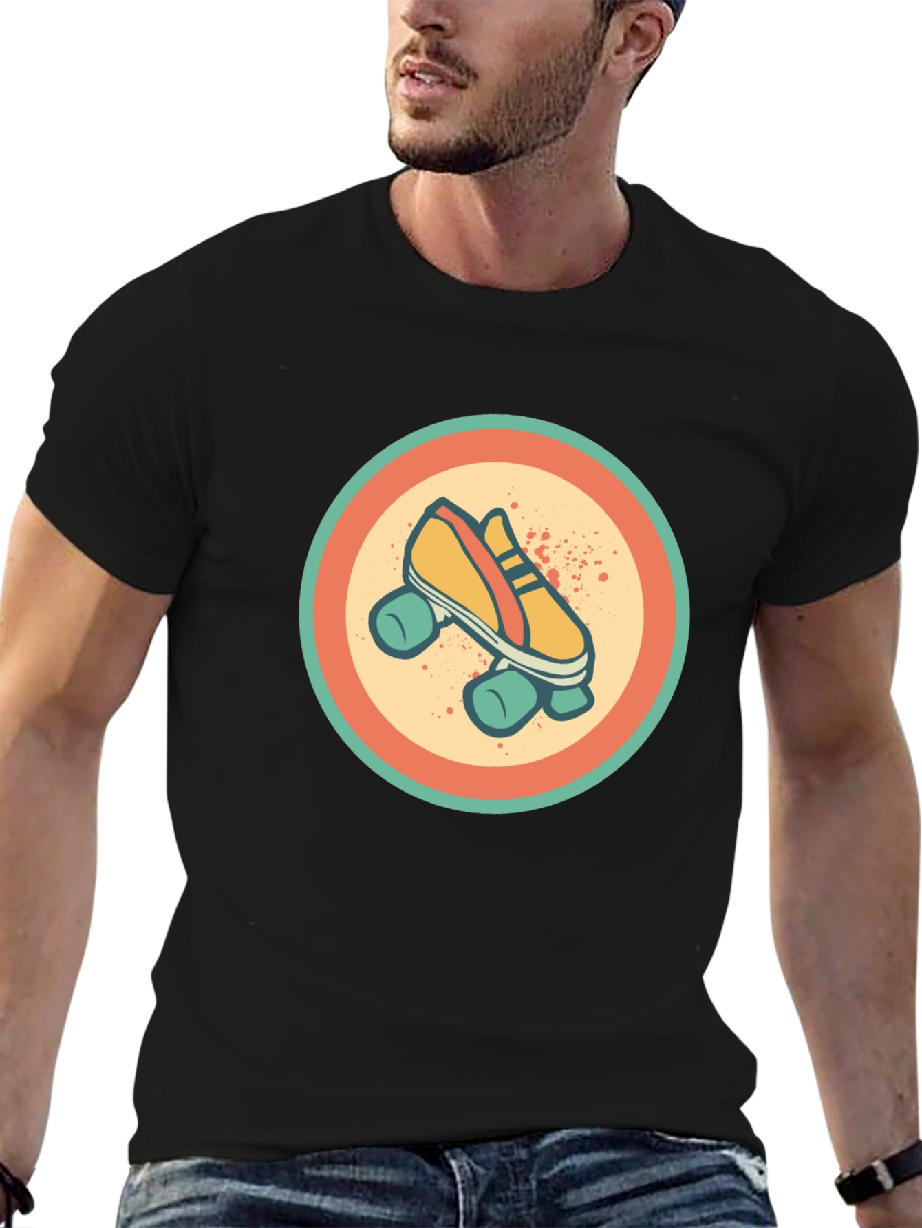 Retro Roller Skate Graphic Tee