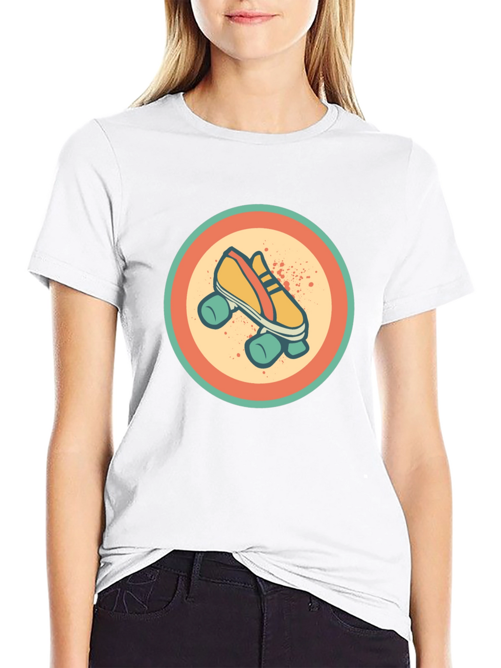 Retro Roller Skate Graphic Tee