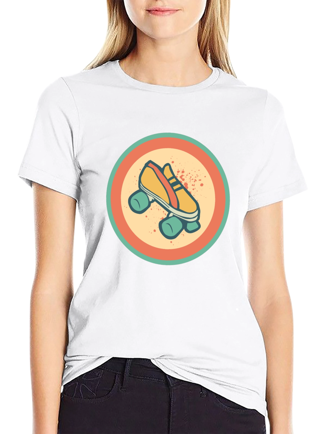 Retro Roller Skate Graphic Tee