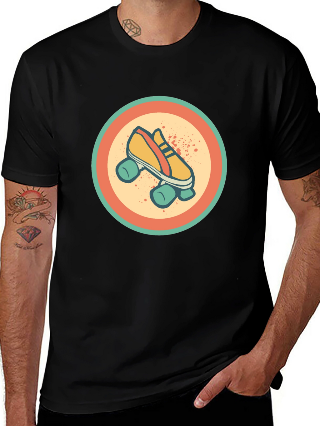 Retro Roller Skate Graphic Tee