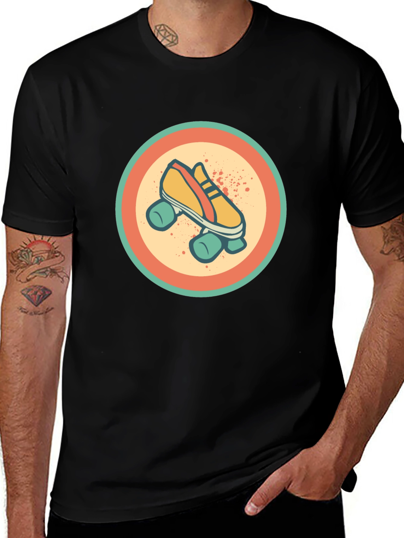 Retro Roller Skate Graphic Tee