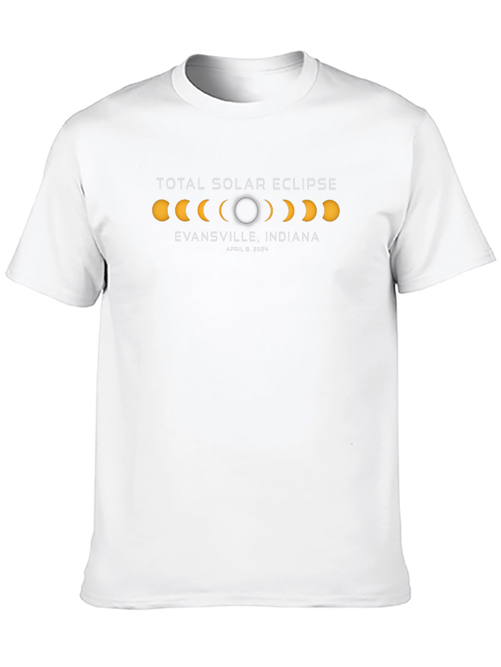 Total Solar Eclipse Evansville Indiana April 8 2024 T-Shirt