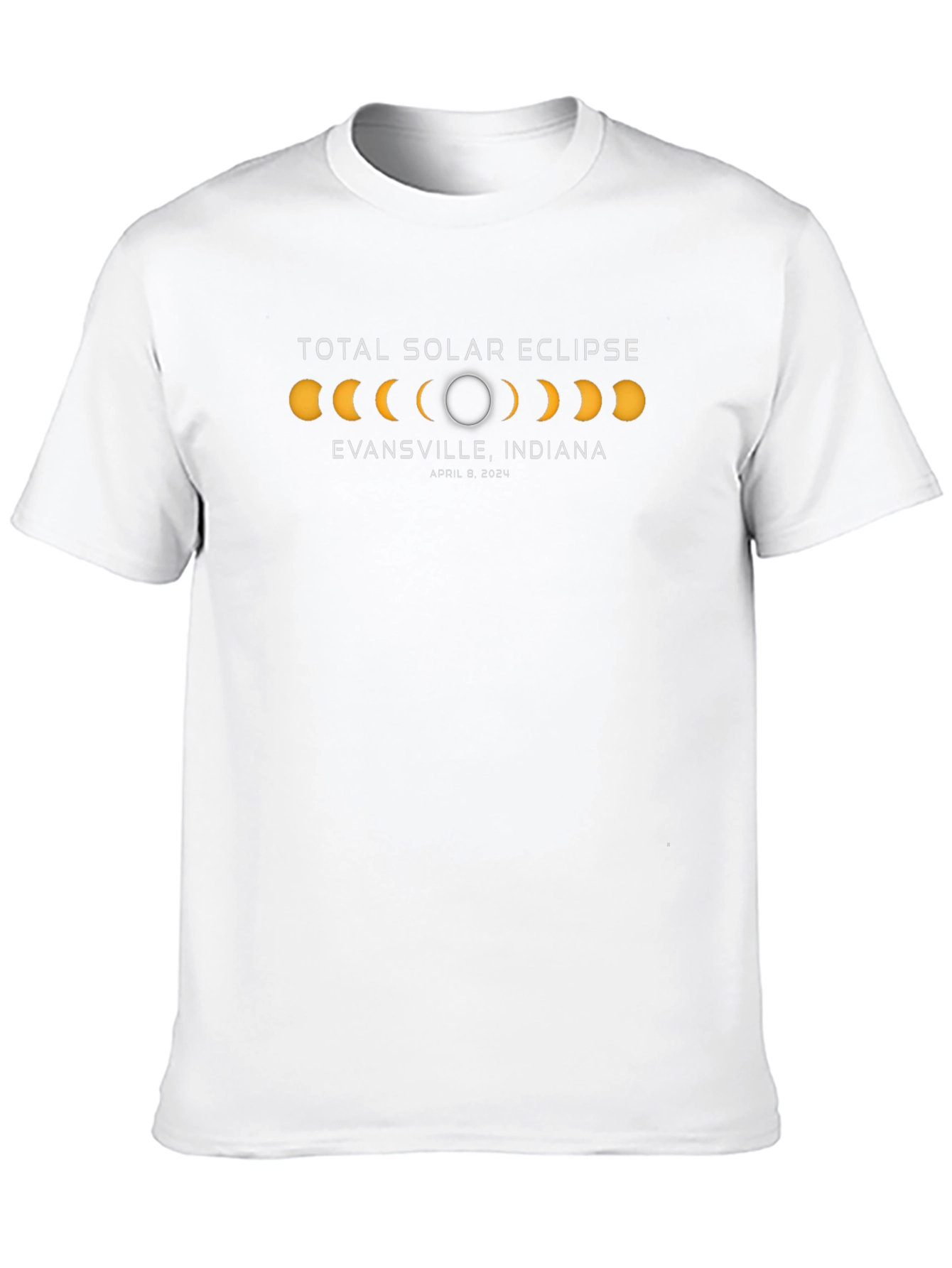 Total Solar Eclipse Evansville Indiana April 8 2024 T-Shirt