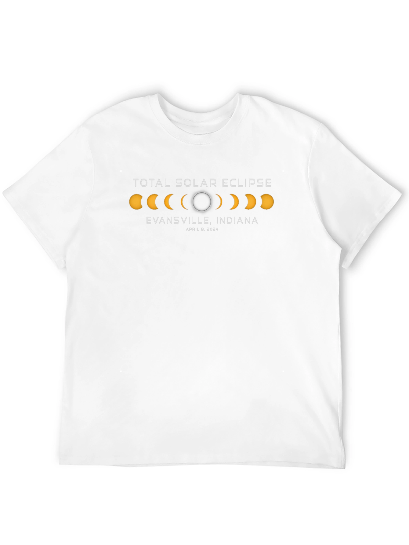 Total Solar Eclipse Evansville Indiana April 8 2024 T-Shirt