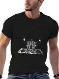 DJ Graphic Tee - Black Cotton T-Shirt