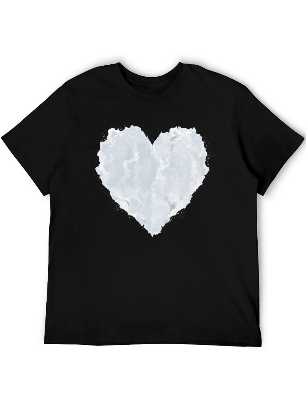 Cloud Heart Graphic Black T-Shirt