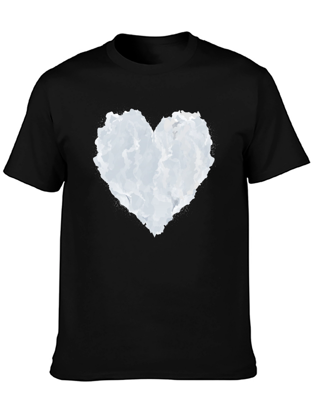 Cloud Heart Graphic Black T-Shirt