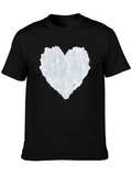 Cloud Heart Graphic Black T-Shirt