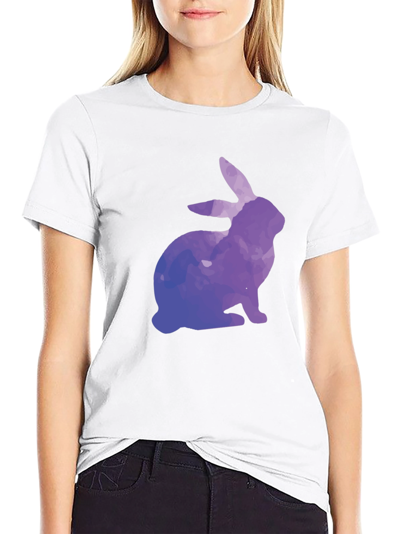 Watercolor Rabbit Graphic Tee