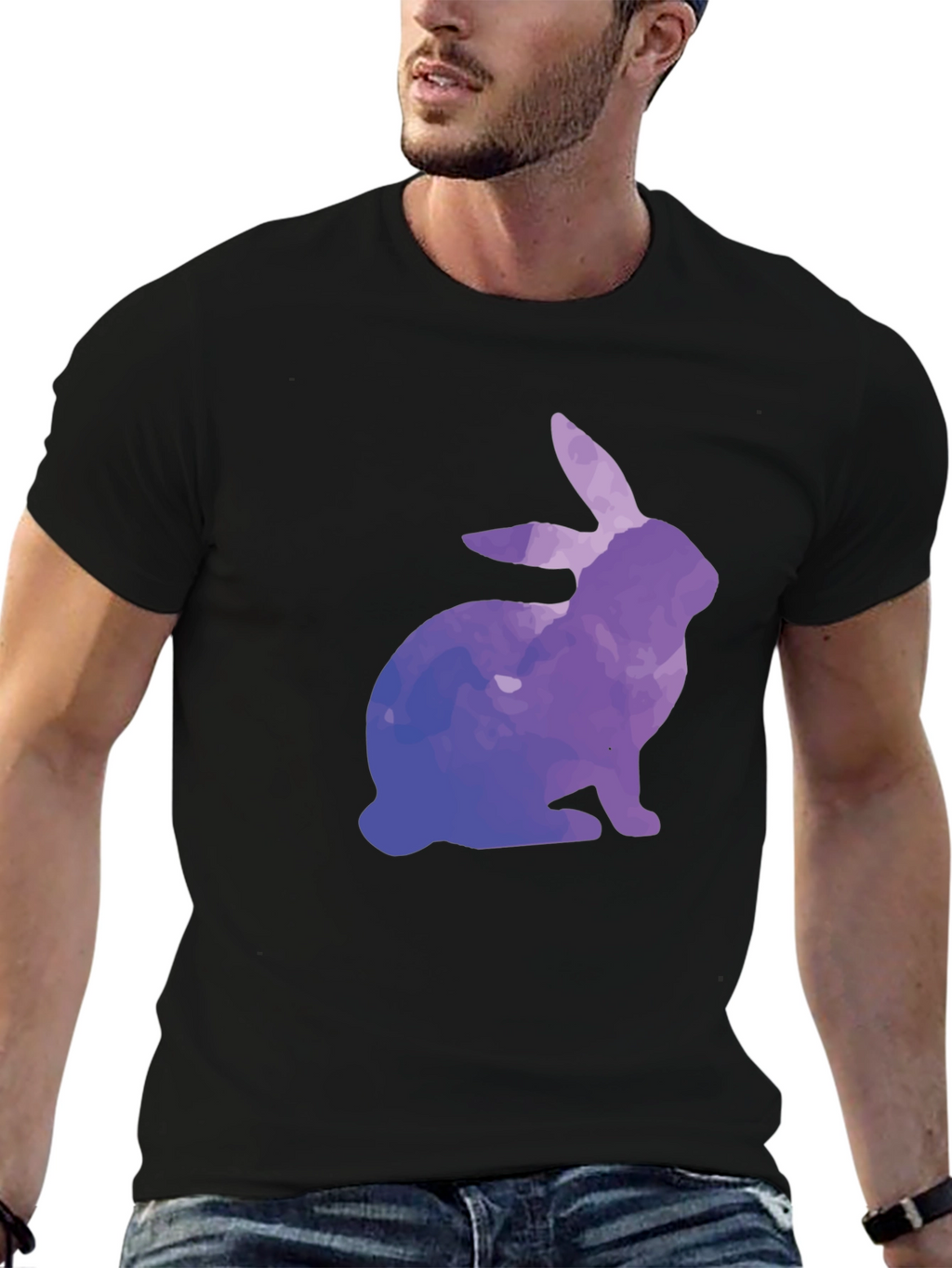 Watercolor Rabbit Graphic Tee