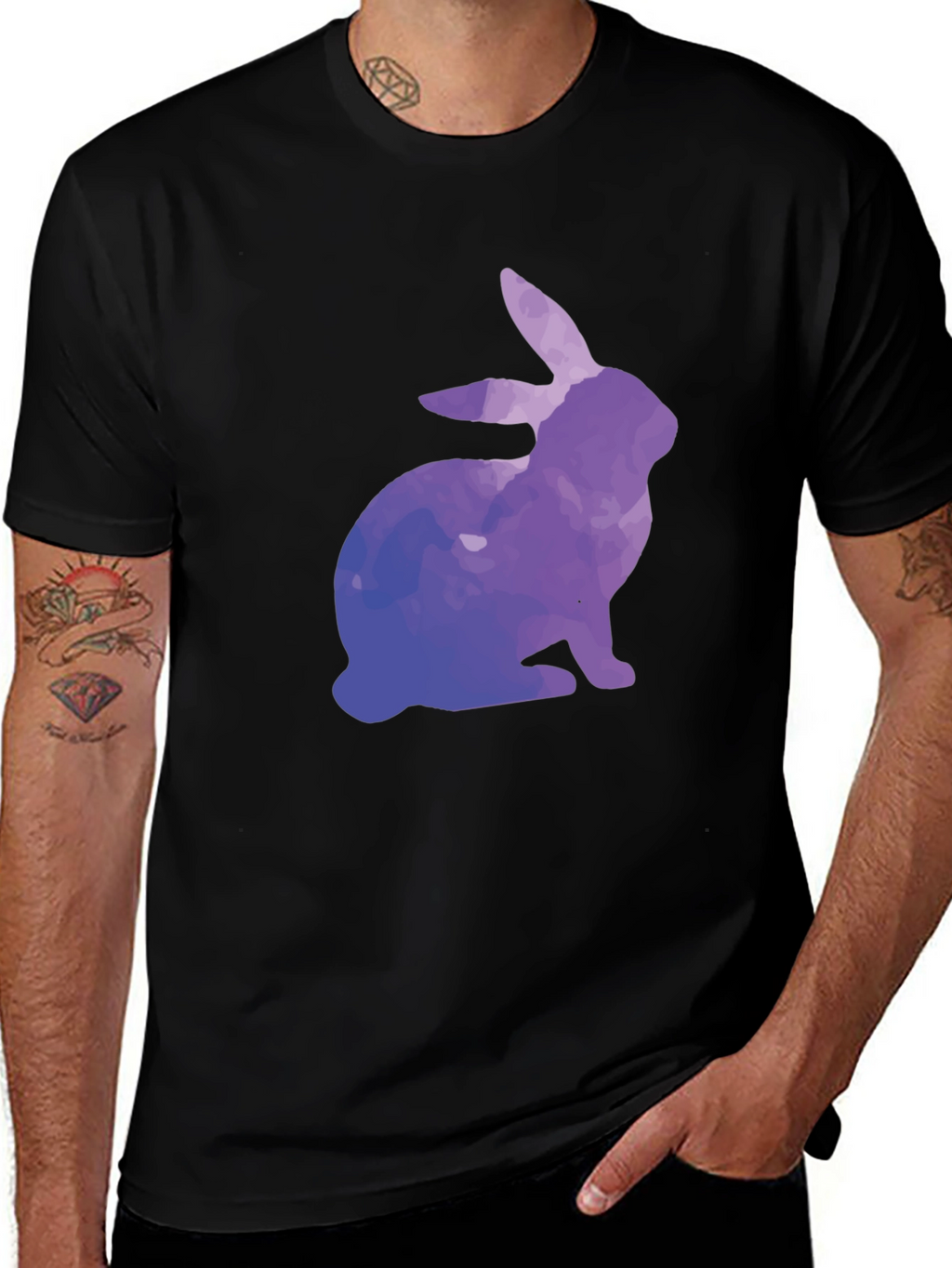Watercolor Rabbit Graphic Tee