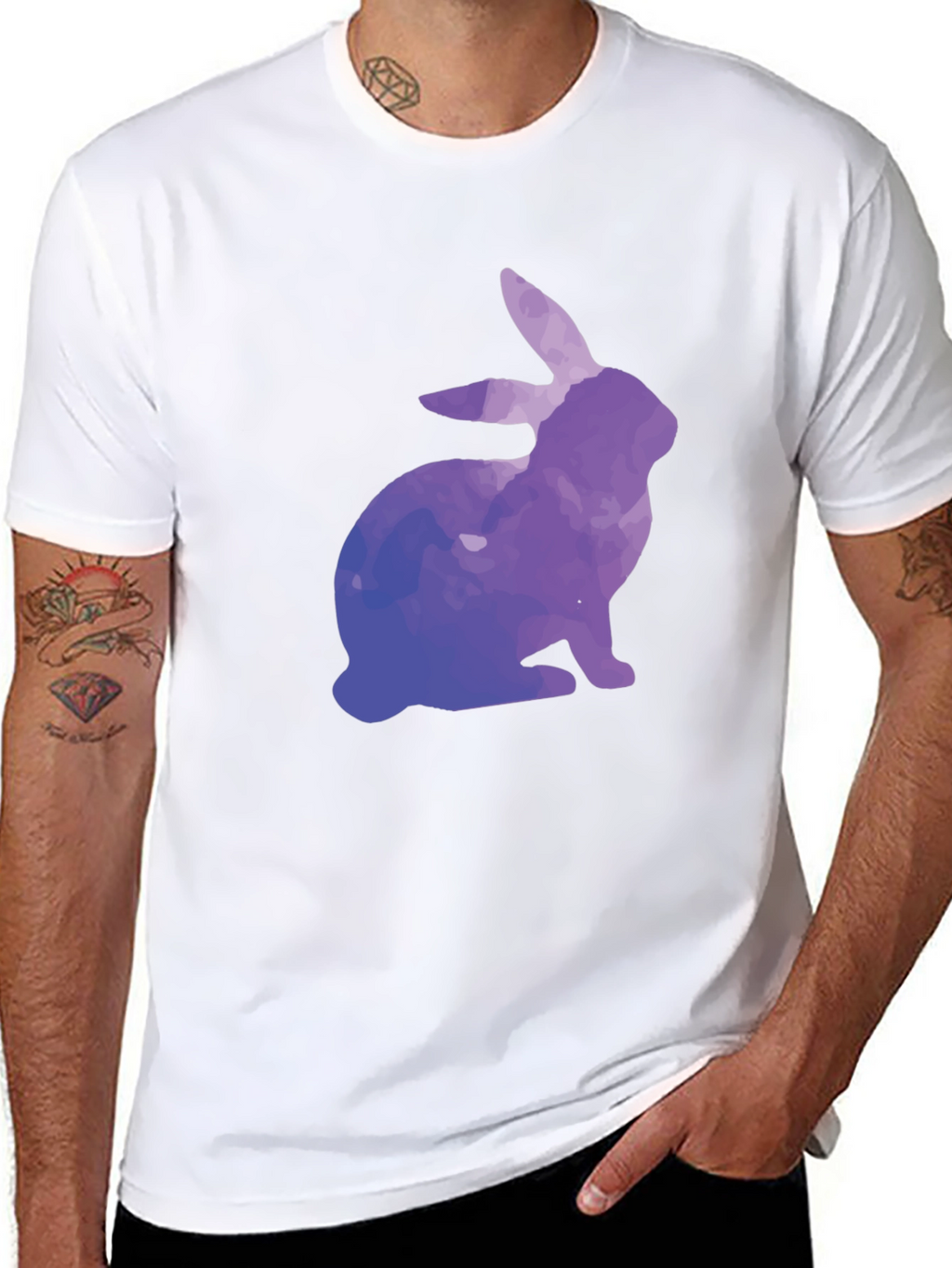 Watercolor Rabbit Graphic Tee