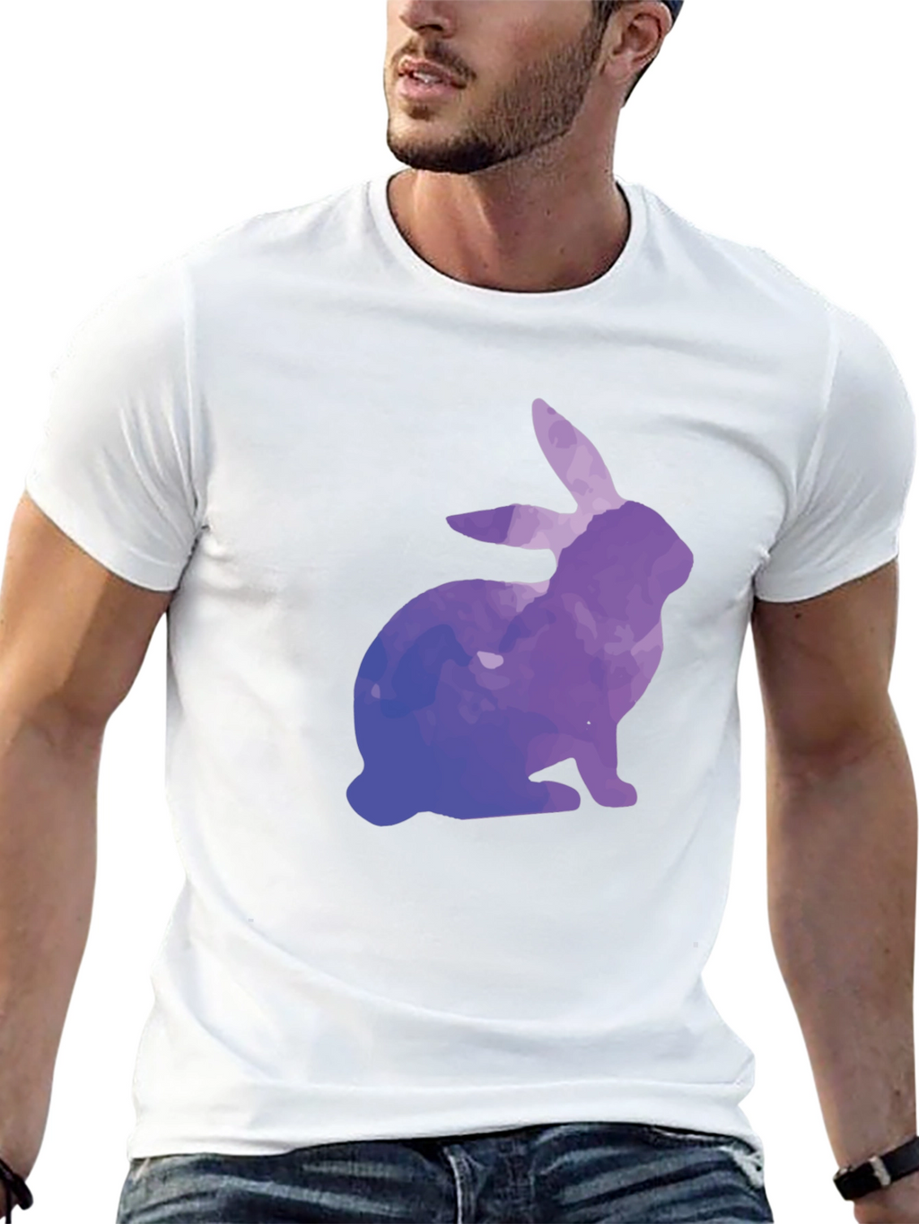 Watercolor Rabbit Graphic Tee