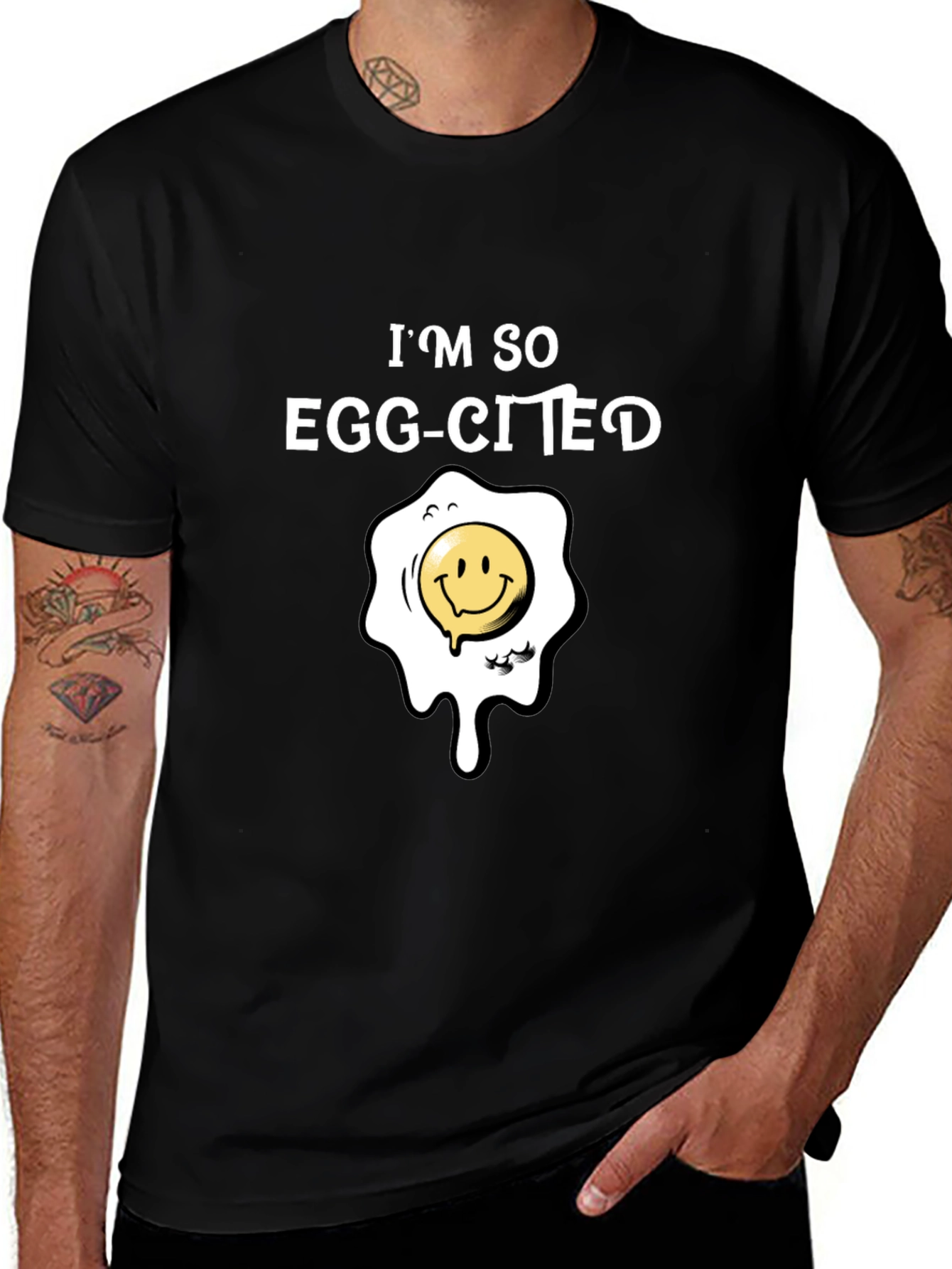 Im So Egg-Cited T-Shirt Funny Pun Tee