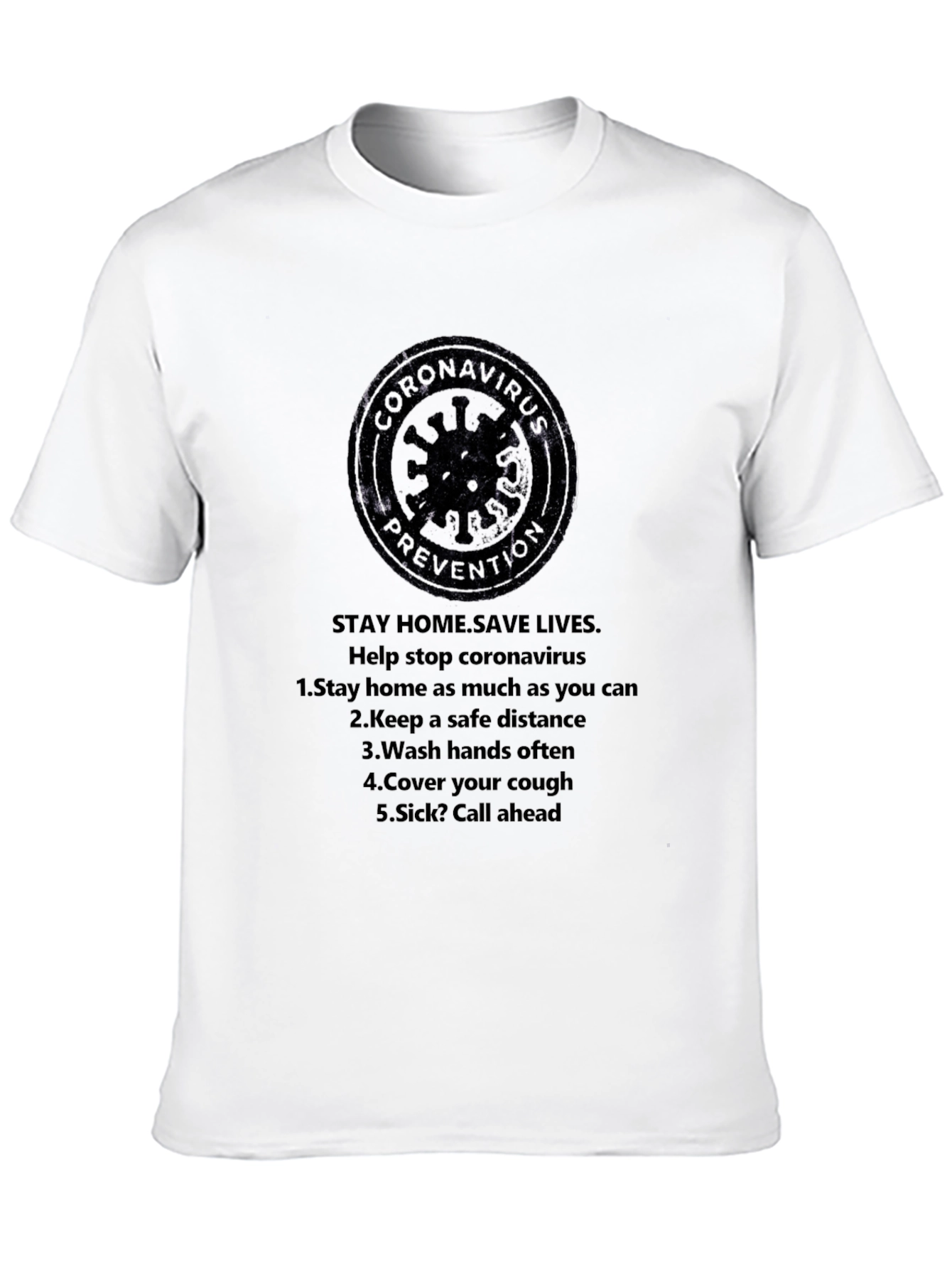 Coronavirus Prevention T-Shirt - Stay Safe
