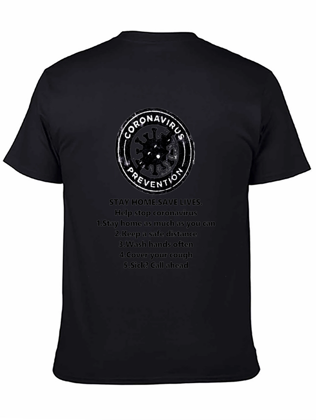 Coronavirus Prevention T-Shirt - Stay Safe