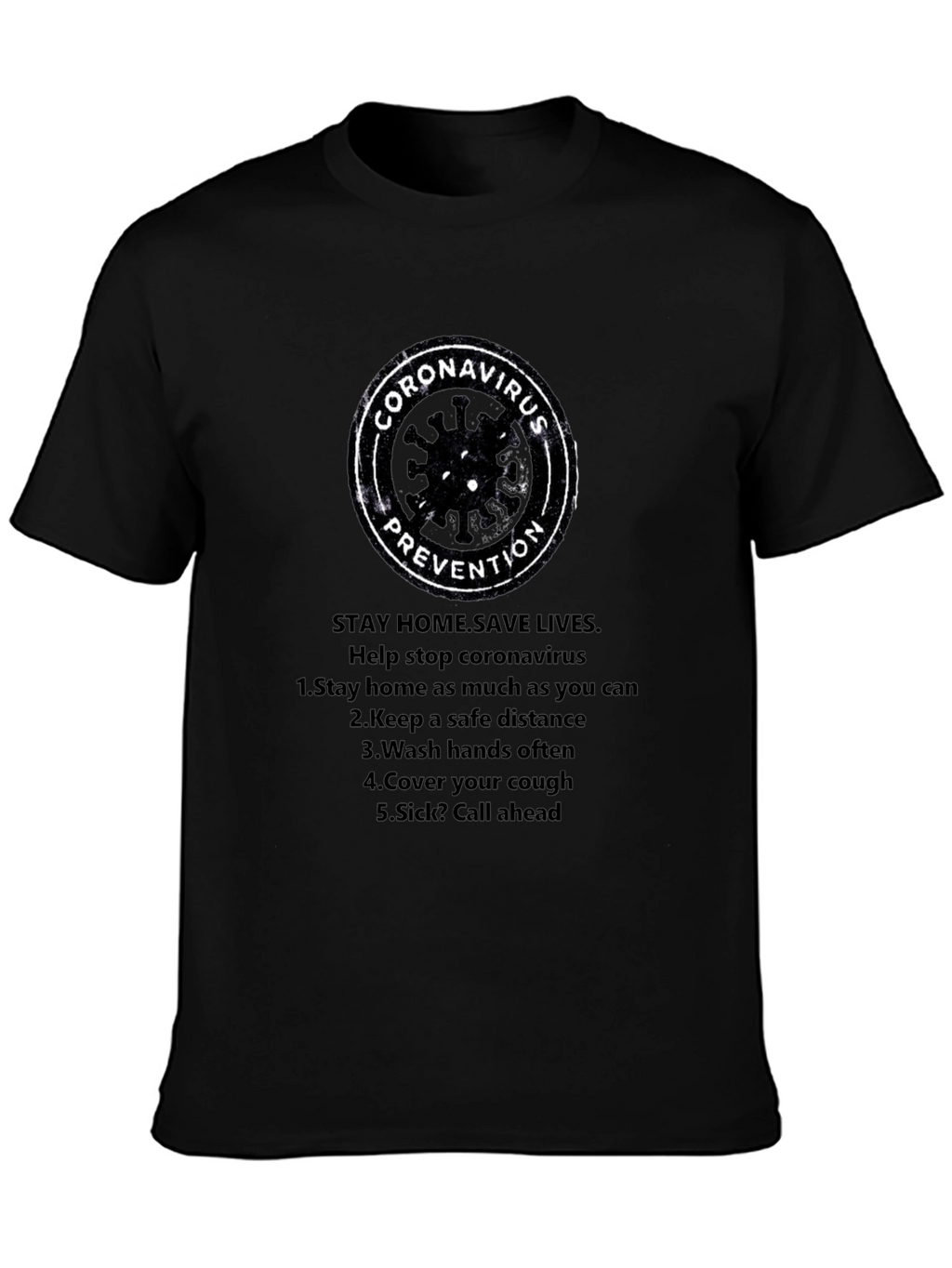 Coronavirus Prevention T-Shirt - Stay Safe