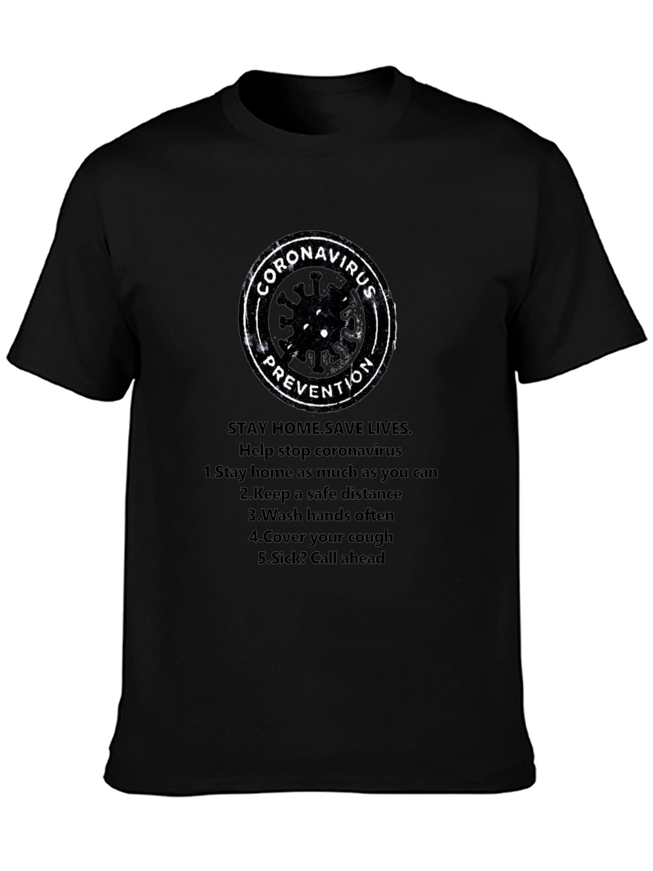Coronavirus Prevention T-Shirt - Stay Safe