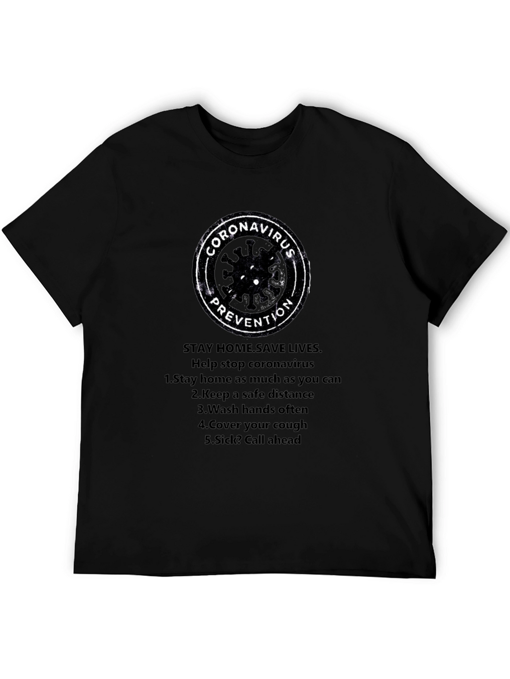 Coronavirus Prevention T-Shirt - Stay Safe