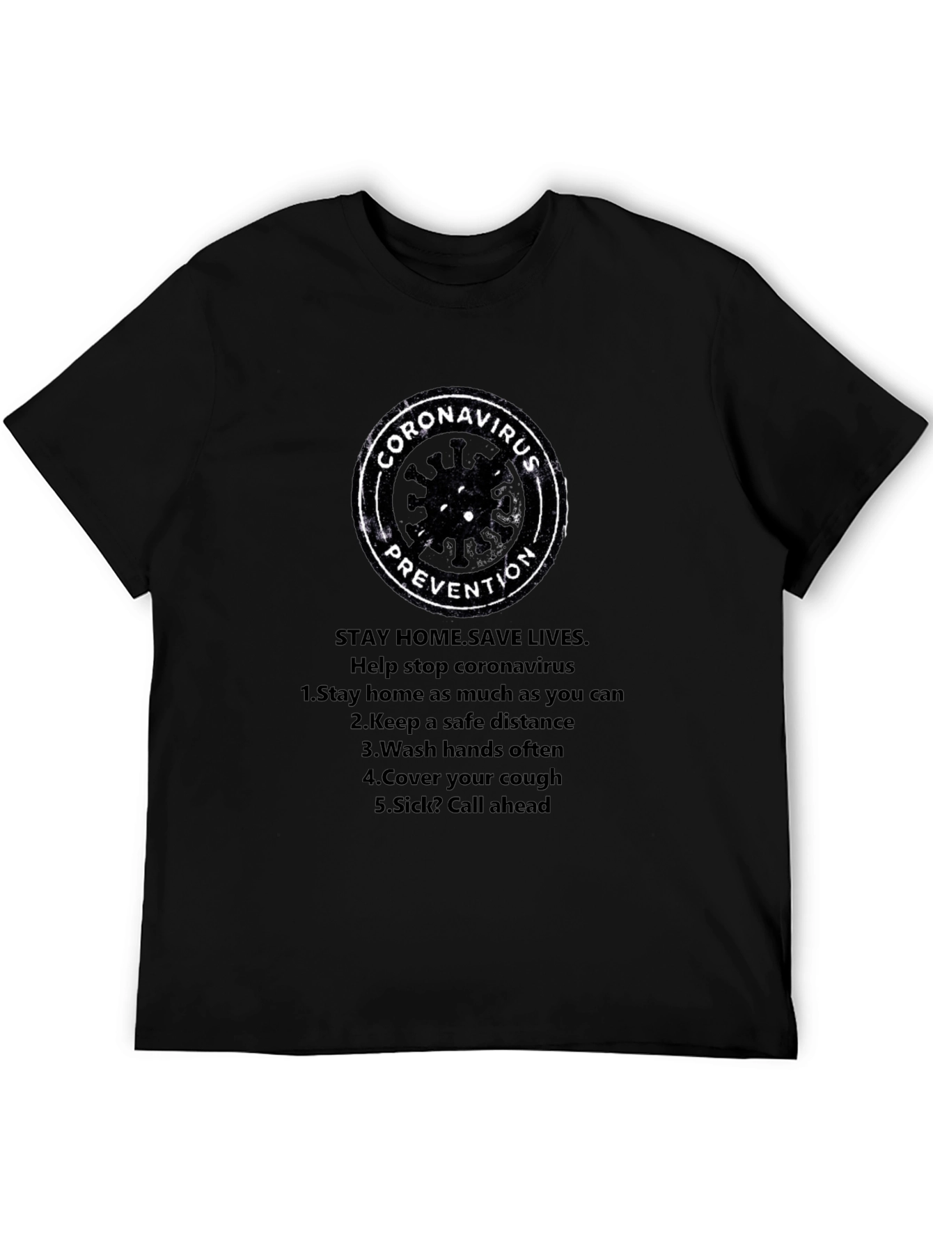 Coronavirus Prevention T-Shirt - Stay Safe