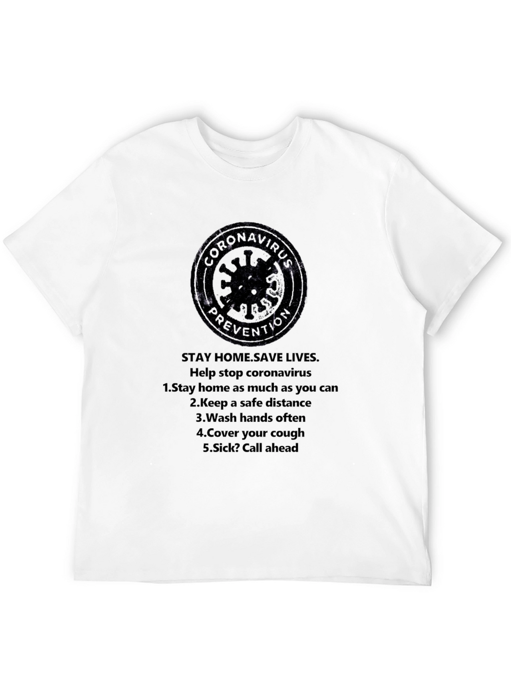 Coronavirus Prevention T-Shirt - Stay Safe