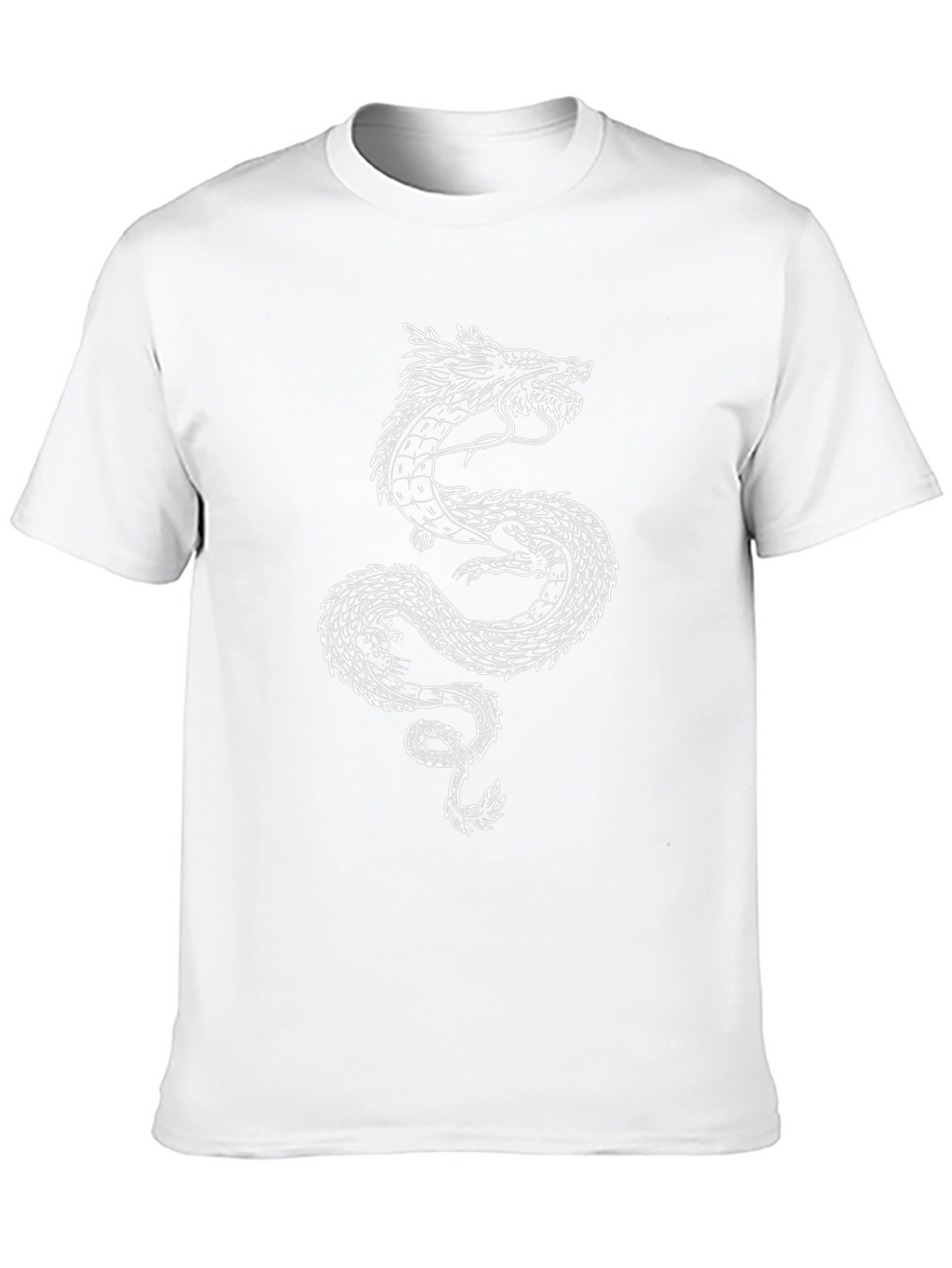 Dragon Graphic Tee - Mens Black Cotton T-Shirt