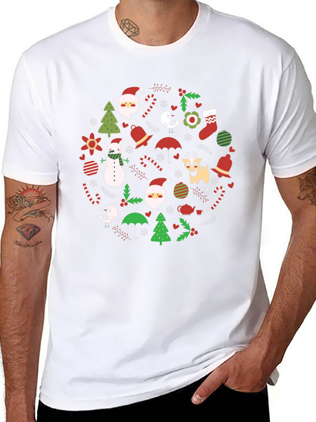 Holiday Cheer Graphic Tee - Christmas Themed T-Shirt