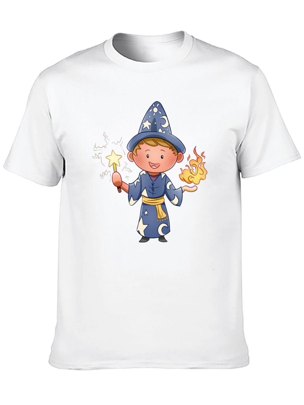 Wizard Graphic Tee - Magical Cartoon Design