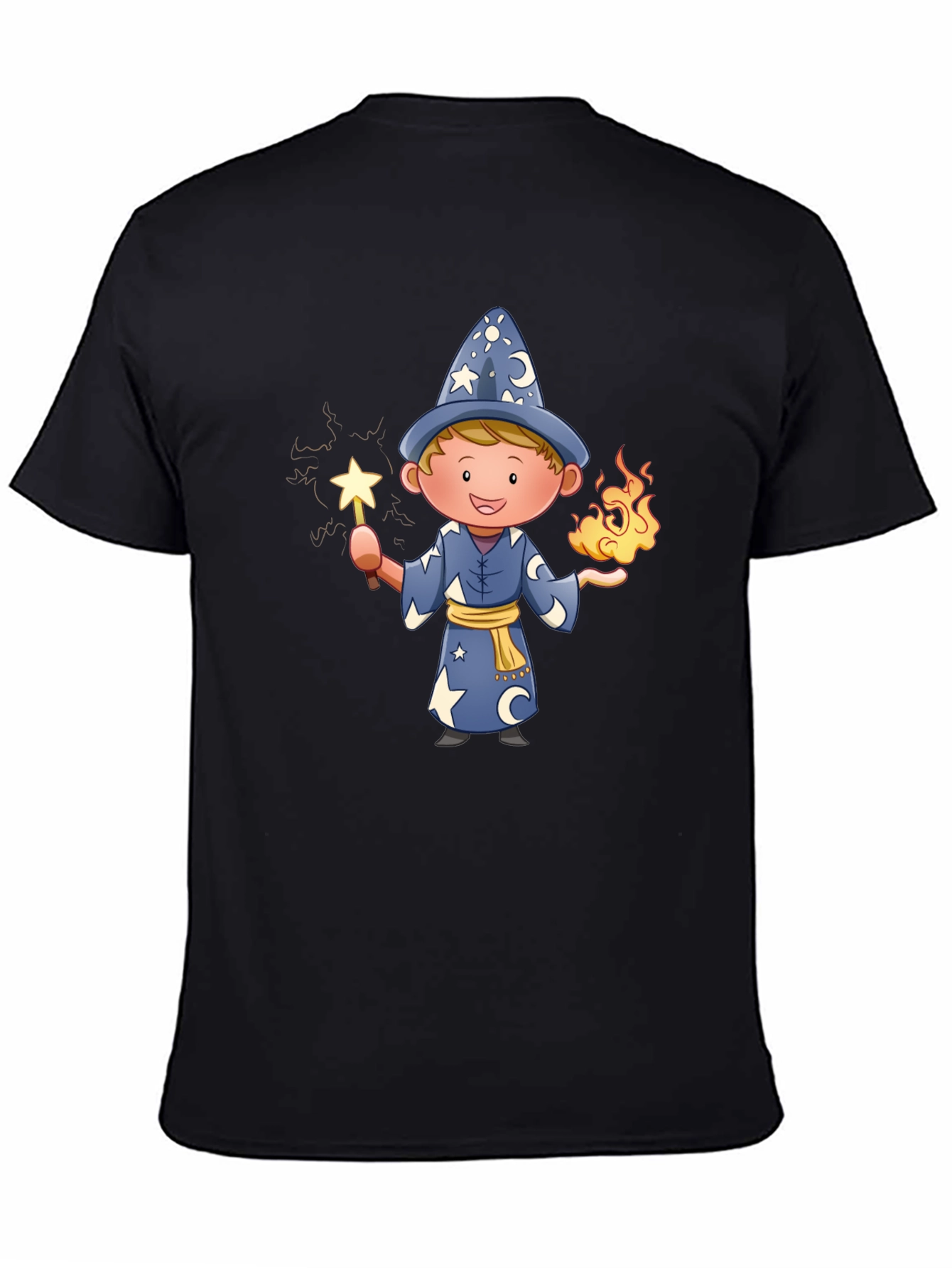 Wizard Graphic Tee - Magical Cartoon Design