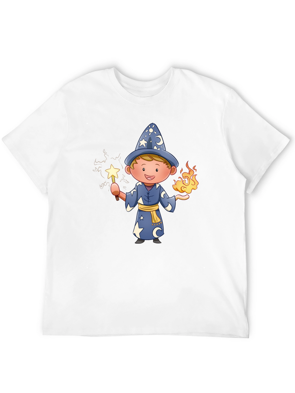 Wizard Graphic Tee - Magical Cartoon Design