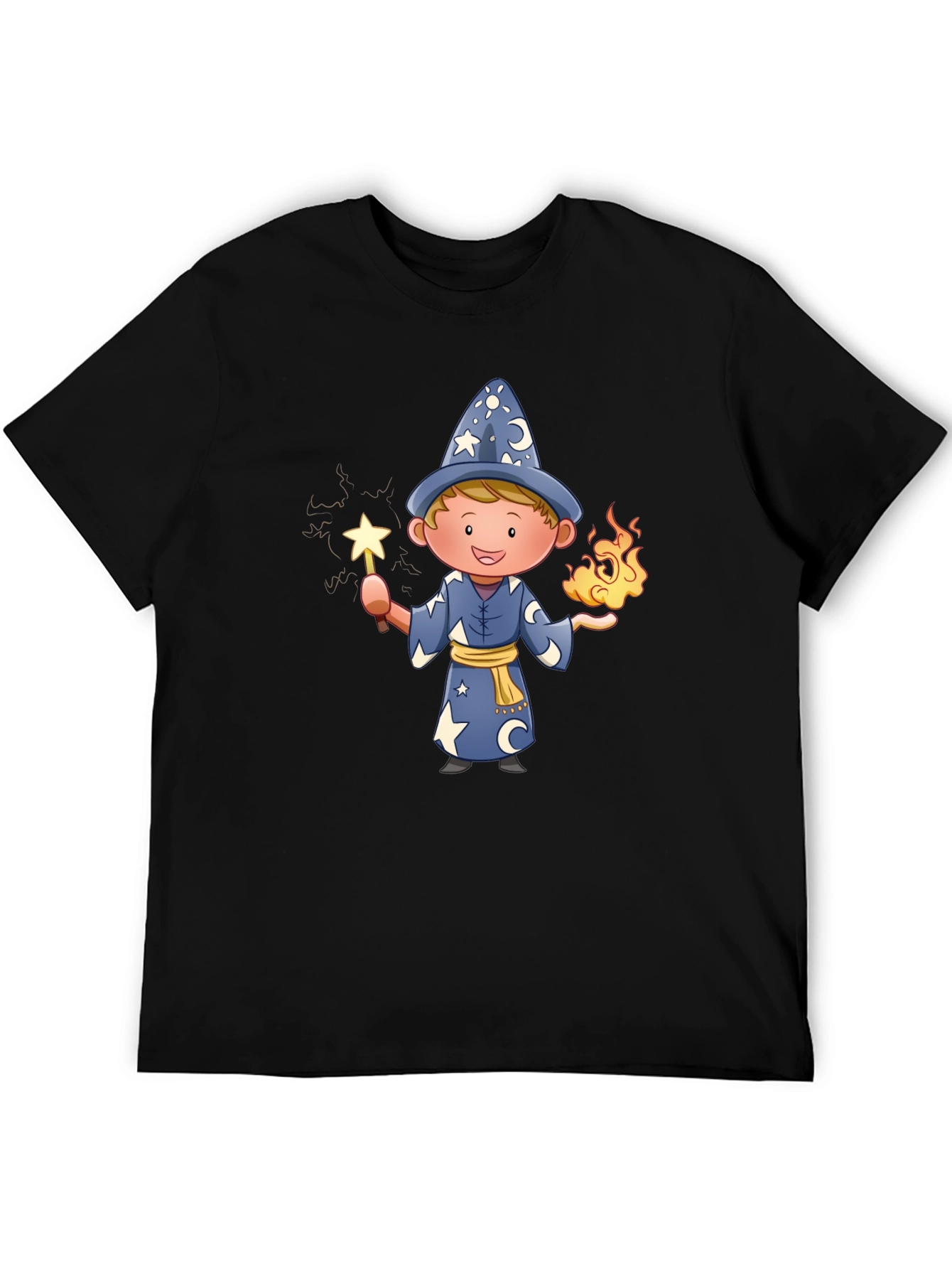 Wizard Graphic Tee - Magical Cartoon Design