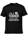 Teacher Superpower Graphic Tee