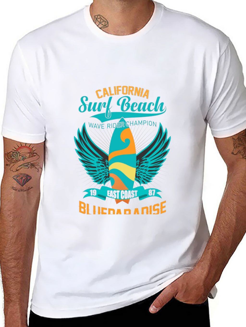 California Surf Beach T-Shirt