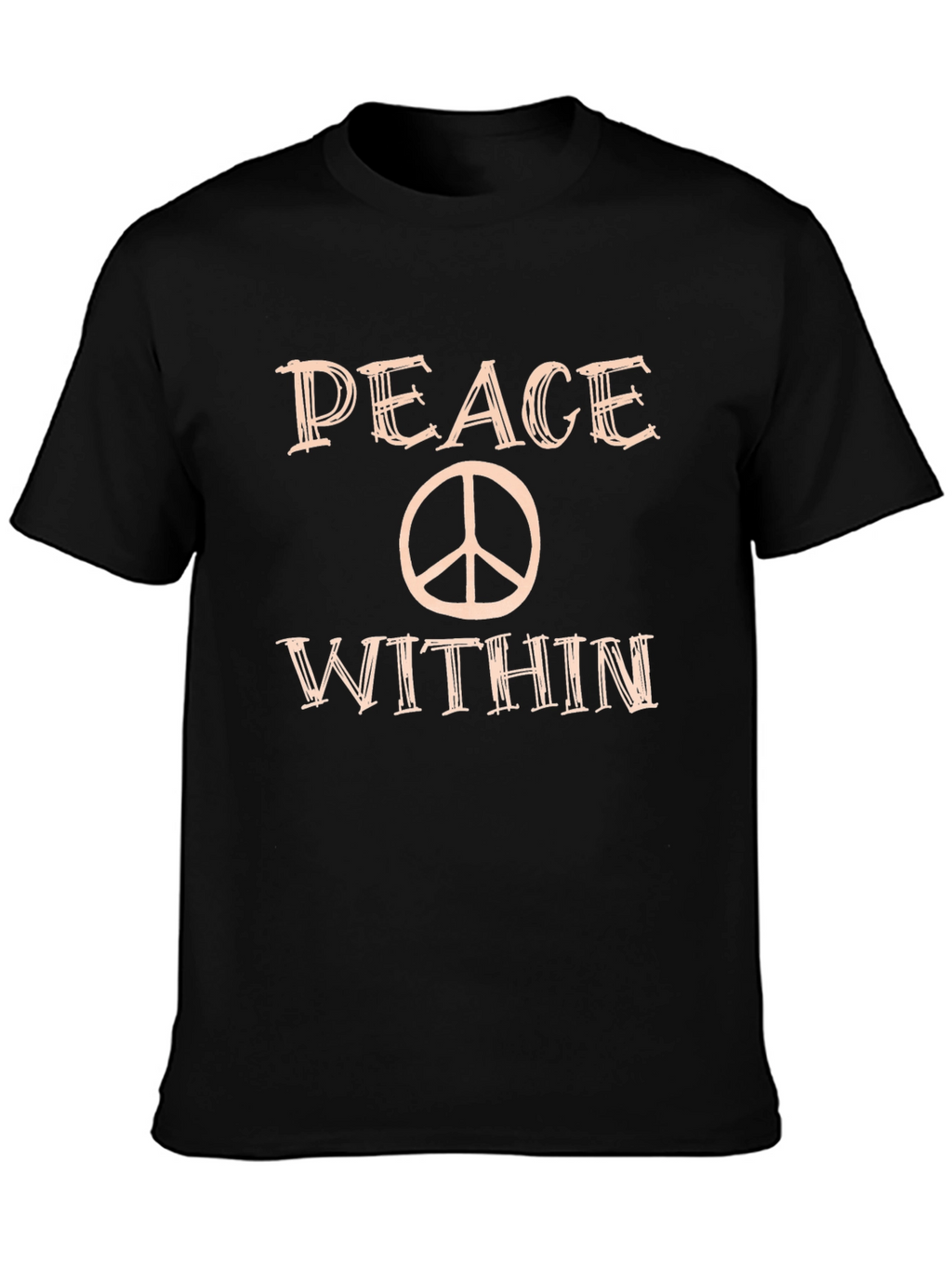 Peace Within T-Shirt Black Tee