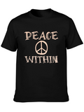 Peace Within T-Shirt Black Tee