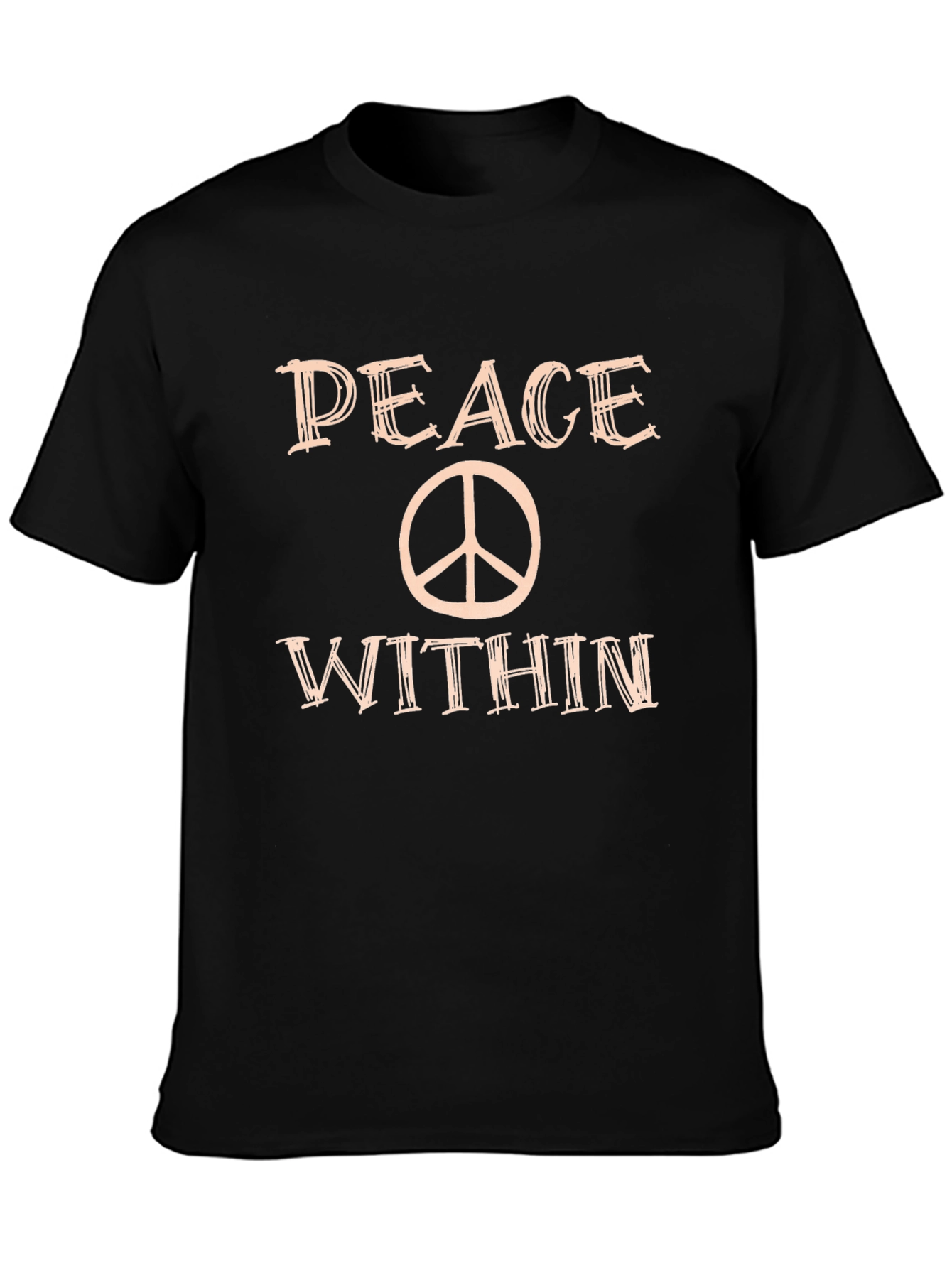 Peace Within T-Shirt Black Tee