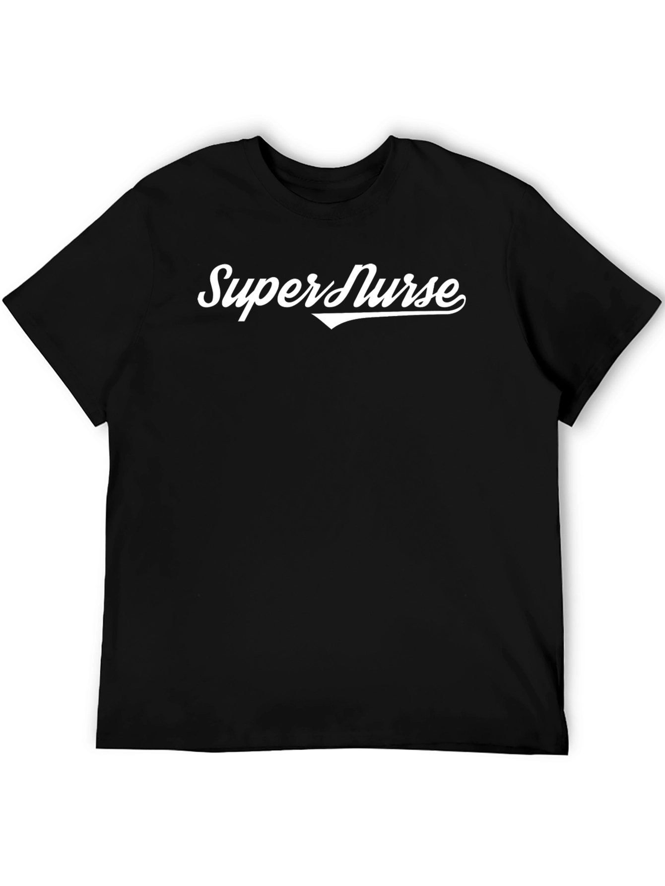 Super Nurse Black Graphic T-Shirt