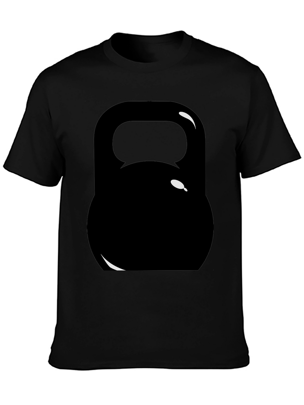 Black Kettlebell Graphic Tee - Workout Ready!