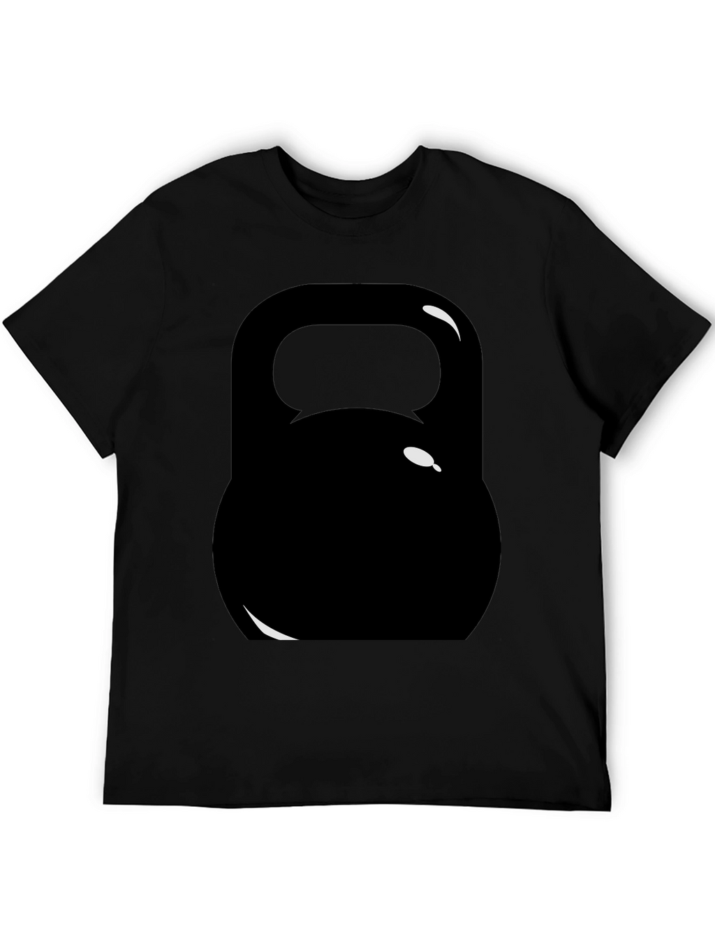 Black Kettlebell Graphic Tee - Workout Ready!