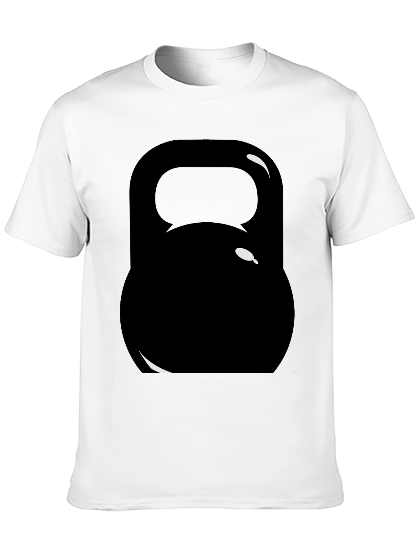 Black Kettlebell Graphic Tee - Workout Ready!