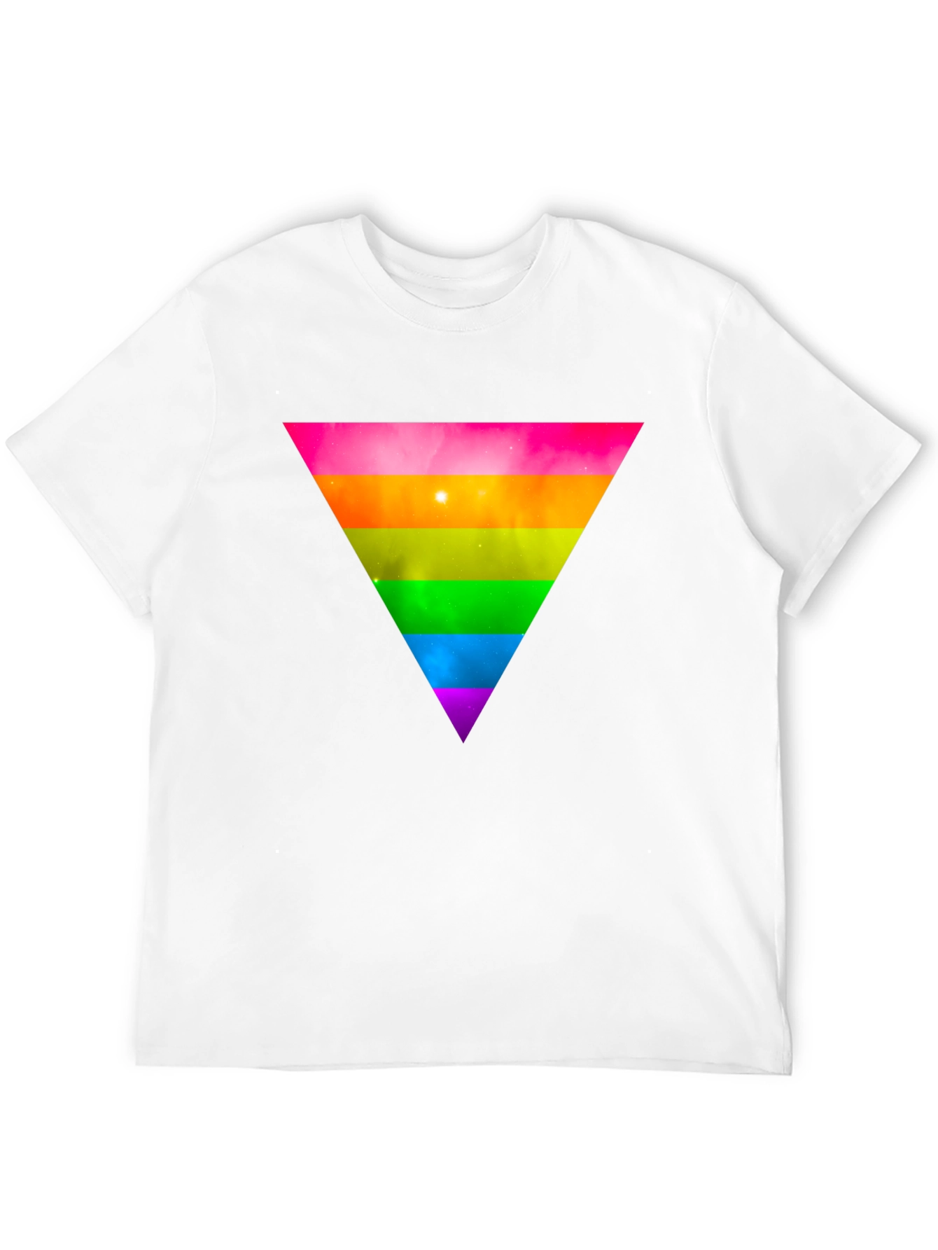 Rainbow Triangle Black T-Shirt - Stylish Graphic Tee