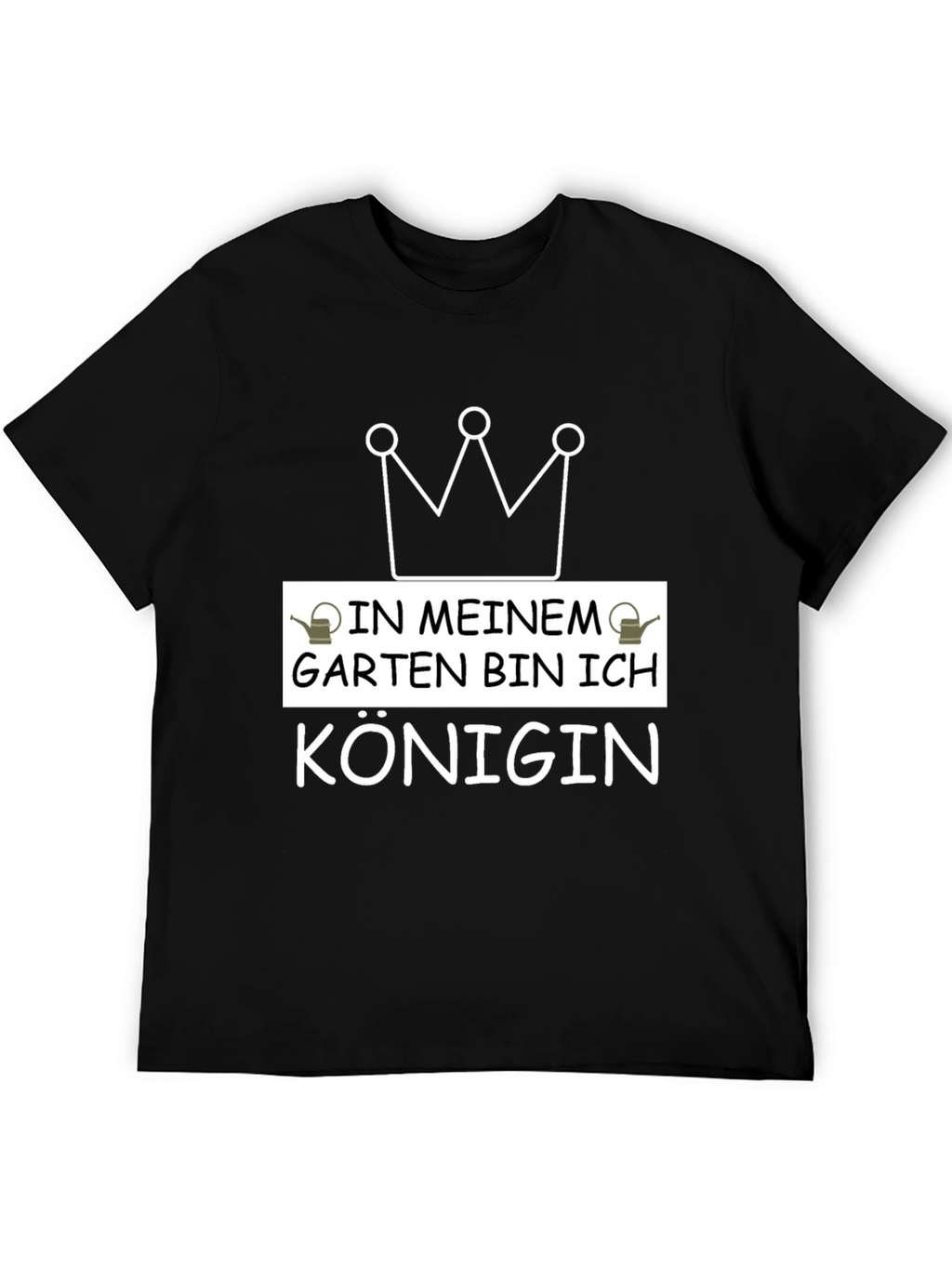 Gardening Queen T-Shirt - Black Graphic Tee