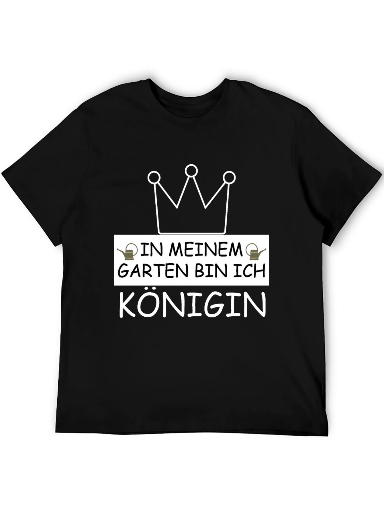 Gardening Queen T-Shirt - Black Graphic Tee
